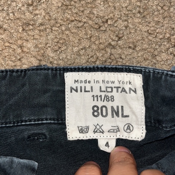 Nili Lotan Cropped French Military Pants Zip Jogger Ankle Carbon 4 - Picture 13 of 14